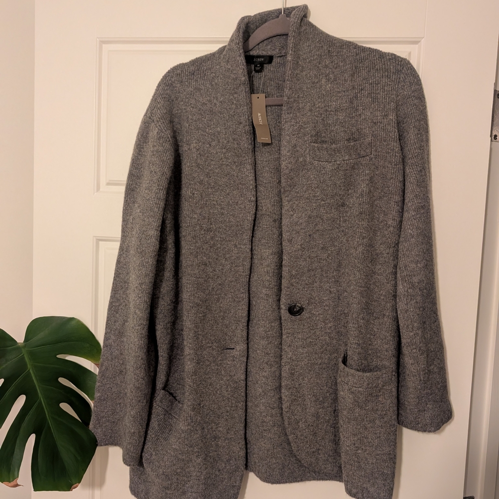 J. Crew Heather Gray Knit Sweater